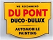 DUPONT AUTO PAINTS TWO SIDED SIDEWALK SIGN.       