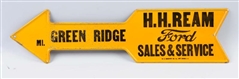 H. H. REAM FORD SALES & SERVICE SIGN.             