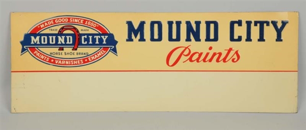MOUND CITY PAINTS TIN SIGN.                       