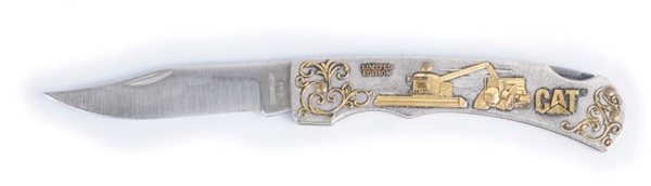 LIMITED EDITION CATERPILLAR KNIFE.                