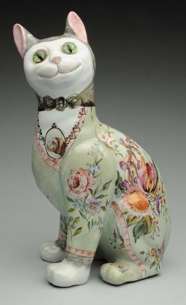 SIGNED GALLE POTTERY CAT.                         