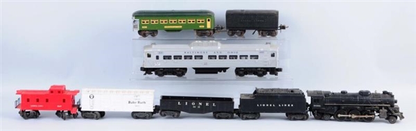 LIONEL NO. 400 BUDD CAR & OTHER ASSORTED TRAINS.  