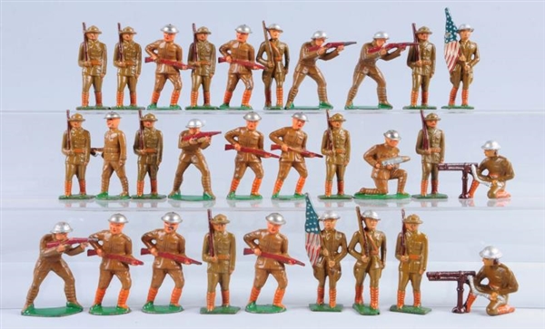 LOT OF APPROX 30 BARKLEY DIME STORE SOLDIERS.     