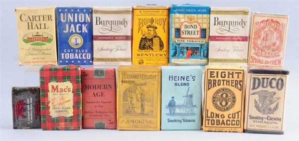 LOT OF: ASSORTED TOBACCO BOXES.                   