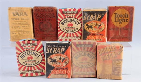 LOT OF : ASSORTED TOBACCO POUCHES.                