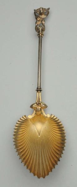 AESTHETIC PERIOD FIGURAL BERRY SPOON.             
