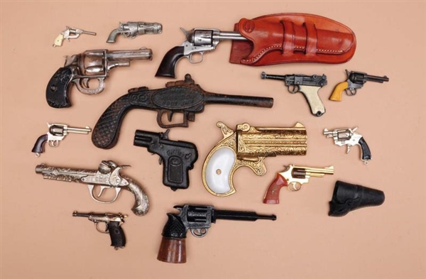 LOT OF 7: ASSORTED TOY PISTOLS.                   