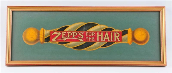 ZEPPS FOR THE HAIR WINDOW DECAL.                 