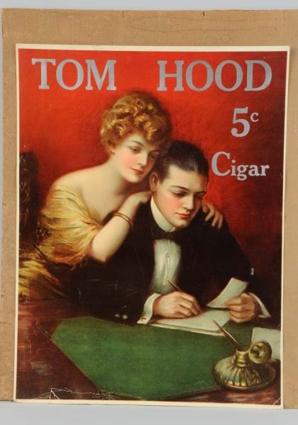 1915-20 TOM HOOD CIGAR PAPER POSTER               
