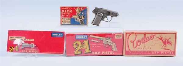 LOT OF 5: MISC. CAP GUN AND CAP GUN BOXES.        