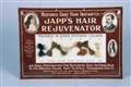 JAPPS HAIR REJUVENATOR TIN ADVERTISING SIGN      