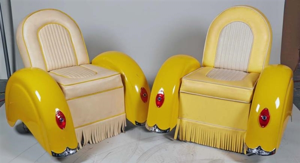 LOT OF 2: MOTORCYCLE CHAIRS                       