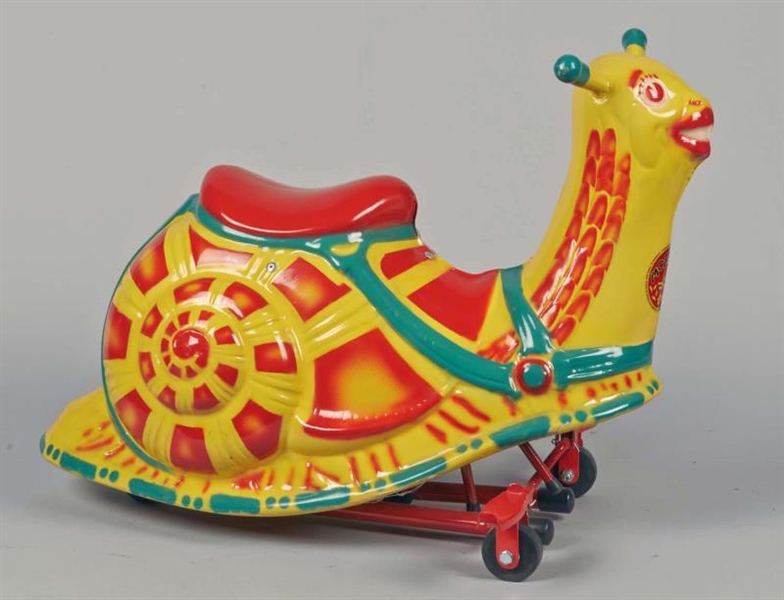 MOBO CHILDS FIGURAL SNAIL STEEL RIDING TOY       