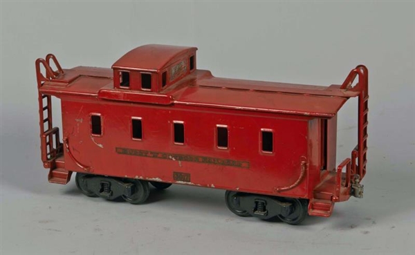 BUDDY "L" PRESSED STEEL OUTDOOR RAILROAD CABOOSE  