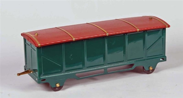 PRESSED STEEL GREEN TRAIN CAR                     