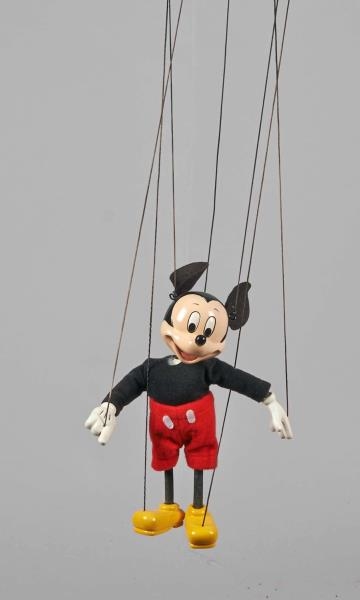 CONTEMPORARY MICKEY MOUSE PUPPET W/ FELT CLOTHING 