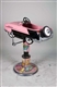 CHILDS PINK CADILLAC BARBER CHAIR & STAND        