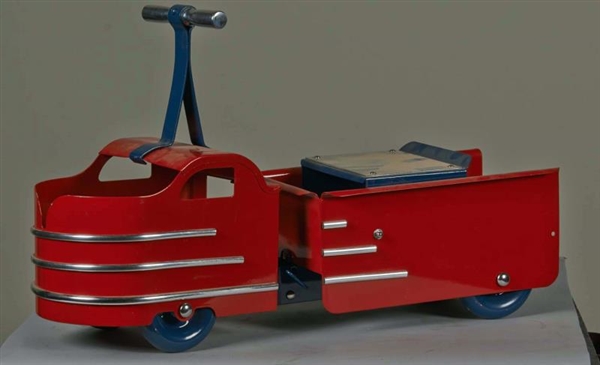 PRESSED STEEL DUMP TRUCK RIDING TOY               