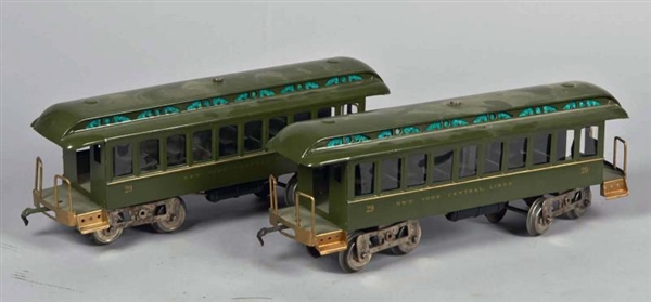 LOT OF 2 LIONEL NYC DAY COACH LINES TRAIN CARS    