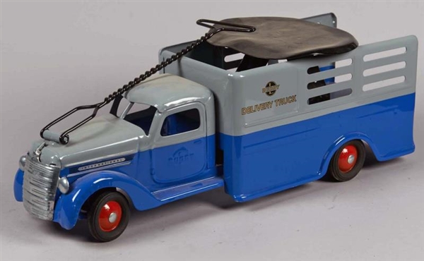 PRESSED STEEL BUDDY L PULL-N-RIDE DELIVERY TRUCK  