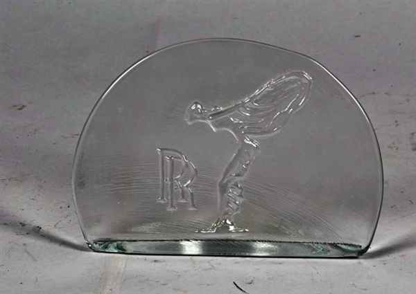 ROLLS ROYCE LOGO ETCHED GLASS PLAQUE              