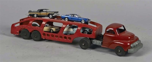 HUBLEY AUTO TRANSPORT TRAILER WITH CARS           