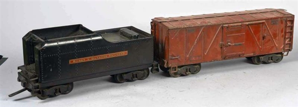 LOT OF 2: BUDDY L OUTDOOR RAILROAD CARS           