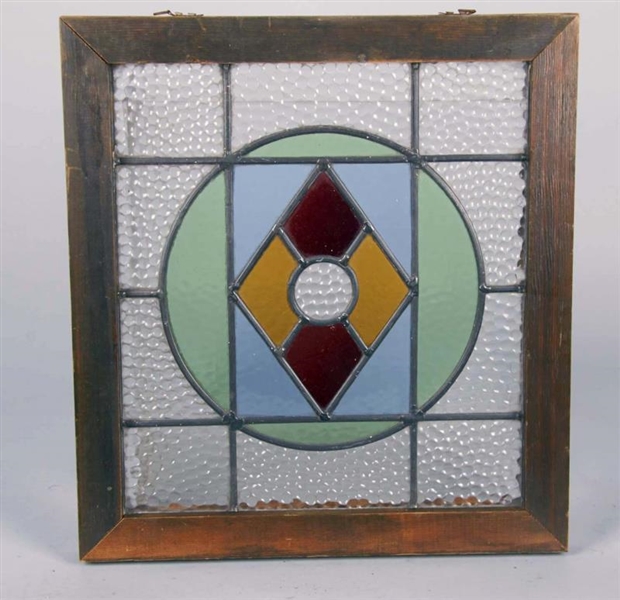 LOT OF 2 LEADED STAINED GLASS WINDOW PANELS       