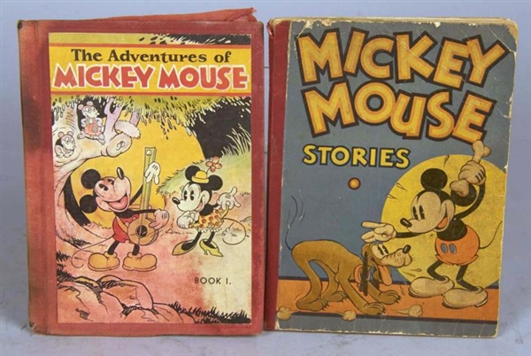 LOT OF 2 MICKEY MOUSE BOOKS C1930S                