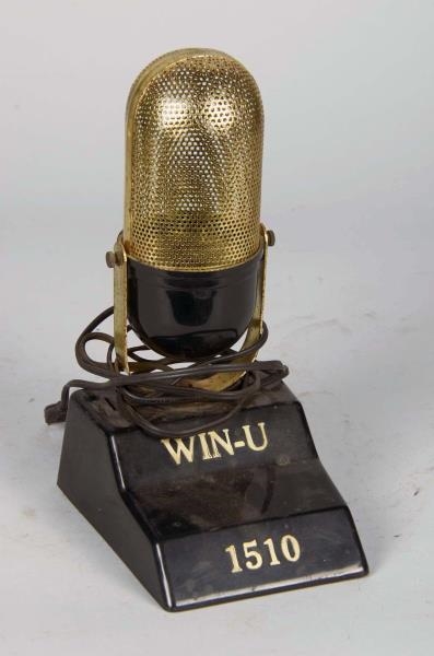 WIN-U 1510 AM RADIO NOVELTY MICROPHONE            
