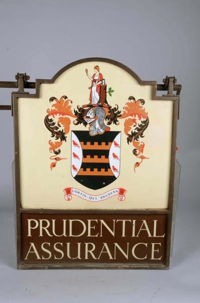 DOUBLE-SIDED PORCELAIN PRUDENTIAL ASSURANCE SIGN  