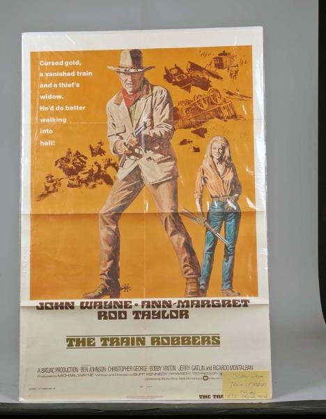 ORIGINAL "THE TRAIN ROBBER" 1973 MOVIE POSTER     