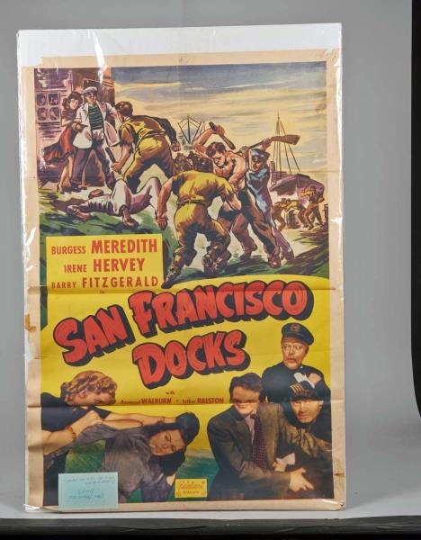 ORIGINAL "SAN FRANCISCO DOCKS" MOVIE POSTER       