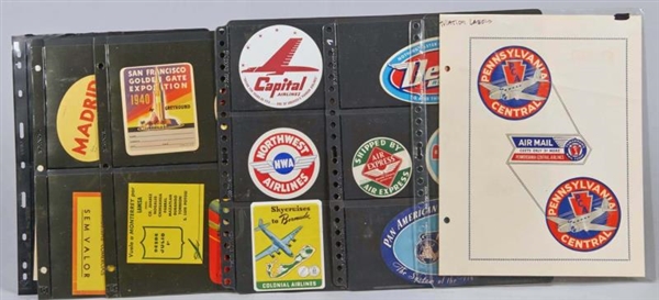COLLECTION OF VINTAGE AIRLINE AVIATION ITEMS      