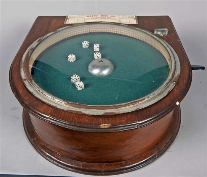 COIN-OP B.A. WITHEY CO. "KING SIX" DICE MACHINE   