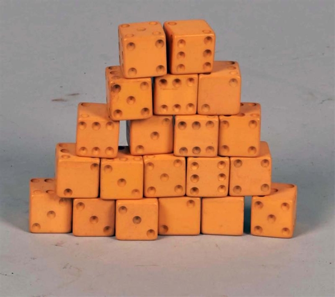 LARGE LOT OF UNFINISHED DICE.                     