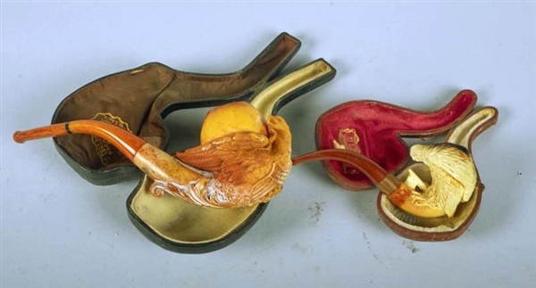 LOT OF 2: MEERSCHAUM EAGLE PIPES.                 