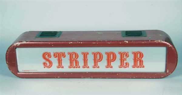 LIGHT-UP "STRIPPERS" REVERSE ON GLASS SIGN        