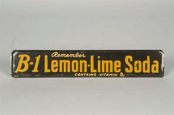 B-1 LEMON LIME SODA TIN ADVERTISEMENT SIGN.       
