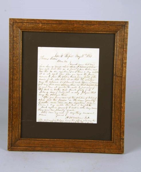 LOT OF 2: FRAMED DOCUMENTS                        