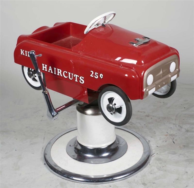 CHILDS PEDAL CAR BARBER CHAIR                    