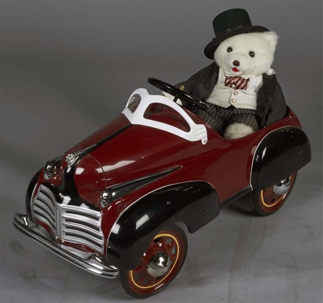 MURRAY STEELCRAFT CHRYSLER PEDAL CAR WITH BEAR    