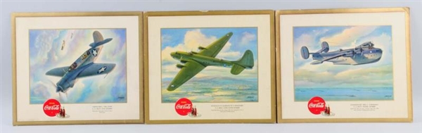1943 SET OF 20 COCA-COLA AIRPLANE CARDS.          
