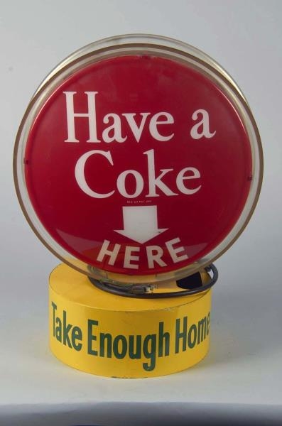 DRINK COCA COLA STANDING LIGHTED ADVERTISING SIGN 