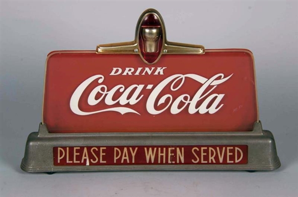 DRINK COCA COLA LIGHT-UP COUNTER SIGN             