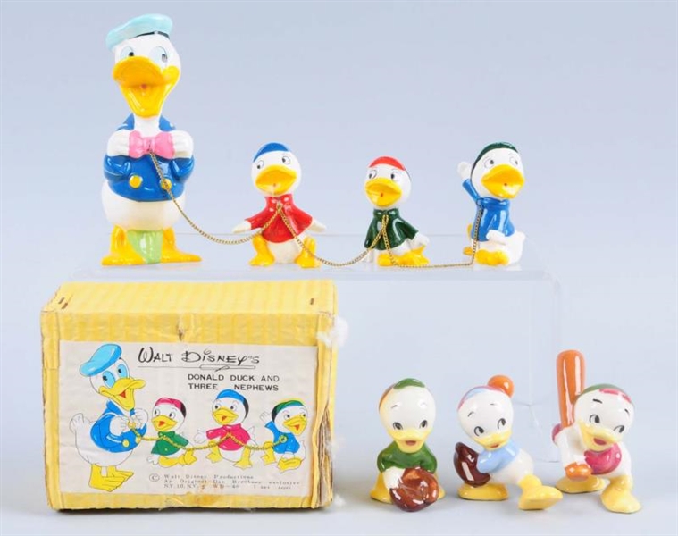 LOT OF 4: DONALD DUCK AND 3 NEPHEWS.              