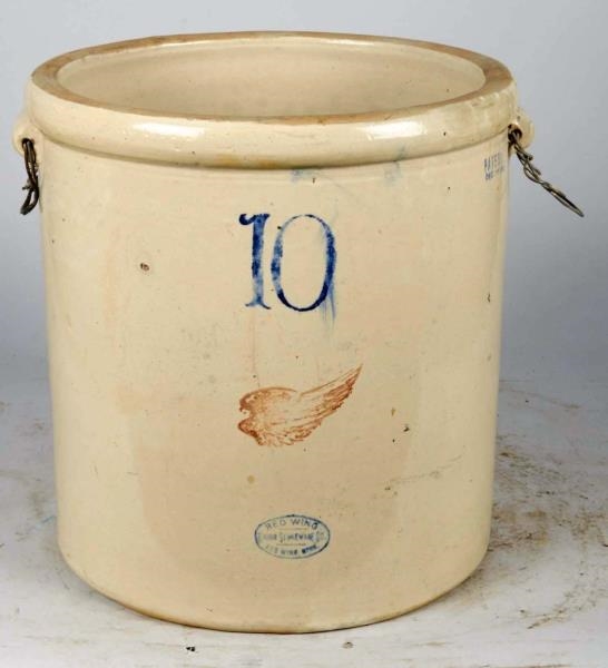 NO. 10 RED WING STONEWARE CROCK                   