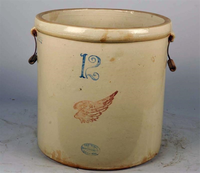 NO. 12 RED WING STONEWARE CROCK                   