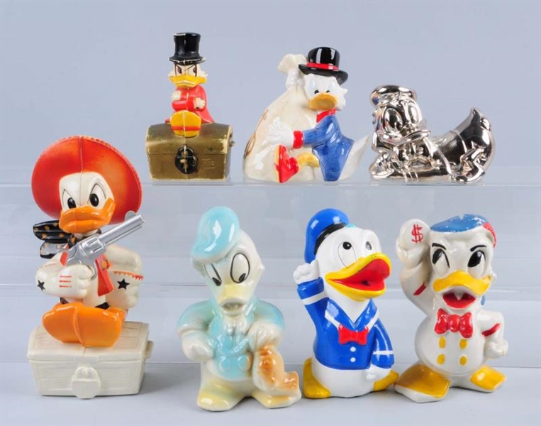 LOT OF 7: DISNEY DONALD DUCK RELATED ITEMS.       