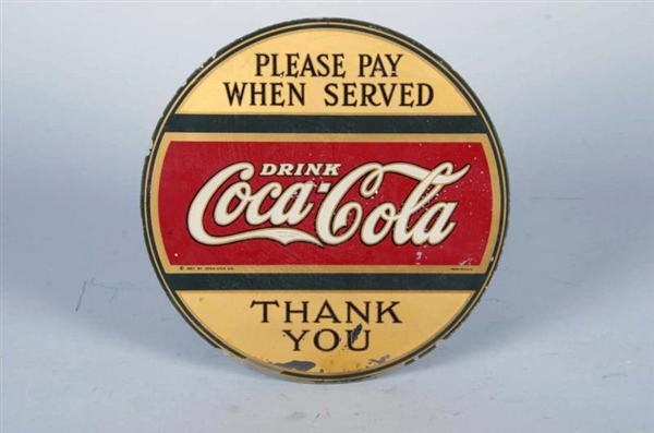 DRINK COCA COLA REVERSE ON GLASS MIRROR SIGN      